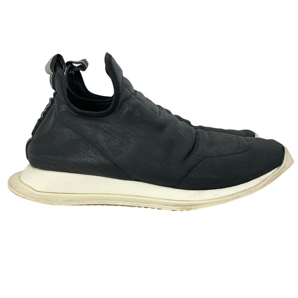 Rick Owens Other - Rick Owens DRKSHDW Slip On Sneakers Shoes Mens Size 6.5 Black Hexagram Runners